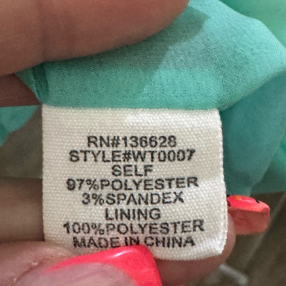 Naked Zebra Aqua Sleeveless Top - Picture 3 of 7